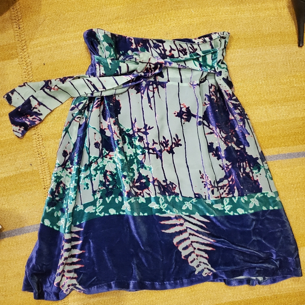 Oilily velvet patterned skirt